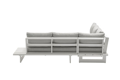 Maldives - Water Resistant Outdoor Patio Sectional With White Frame