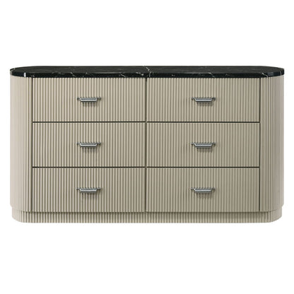 Travonte - Dresser - Gray / Beige