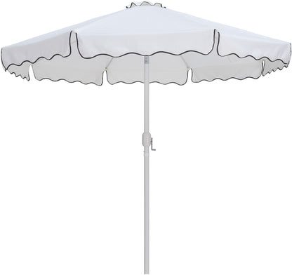 Amalfi - Aluminum Patio Umbrella - Black Base / White Pole