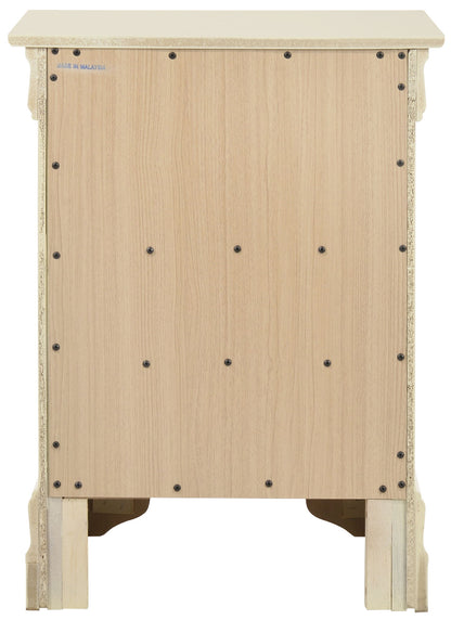 Louis Phillipe - 3 Drawer Nightstand - Beige