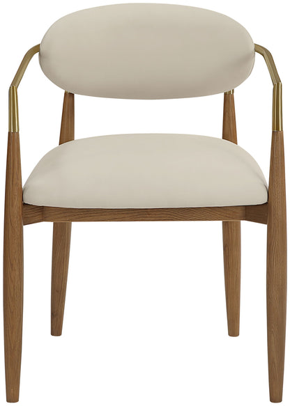 Riccio - Dining Arm Chair (Set of 2) - Walnut Frame