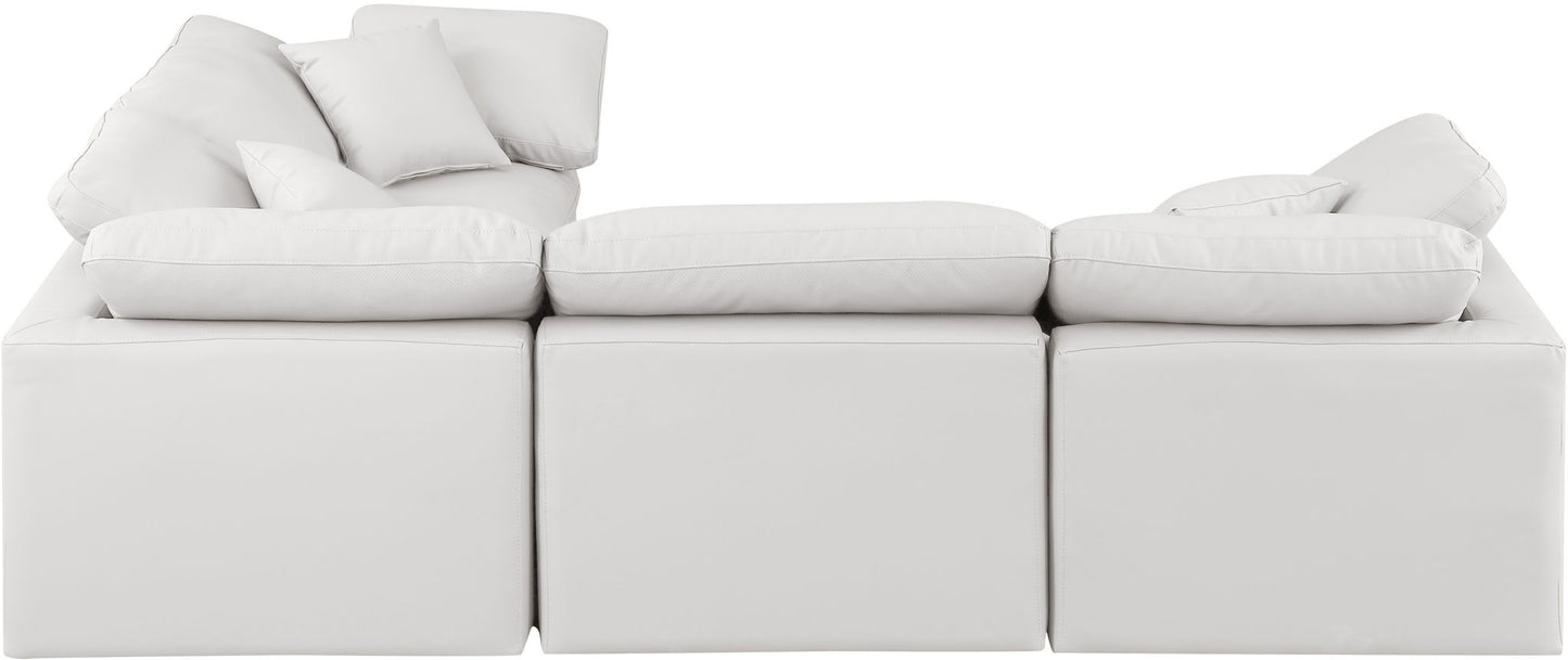 Indulge - Faux Leather 4 Piece Modular Corner Sectional