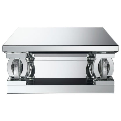 Amalia - Mirrored Coffee Table Set
