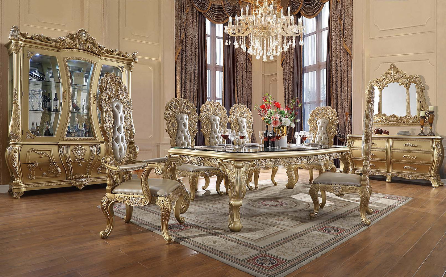 Cabriole - Dining Table - Gold