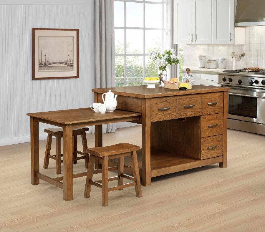 Mayfair - 2 Pieces Stool, Box 3 of 3 - Dark Oak