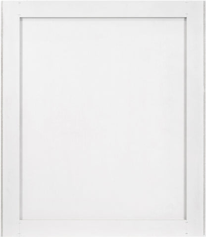 Modernist - Mirror With Stainless Steel Base - White
