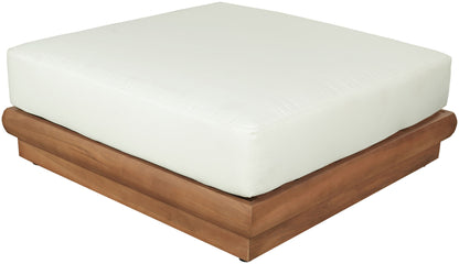 Mirella - Water Resistant Fabric Upholstered Outdoor Patio Modular Ottoman