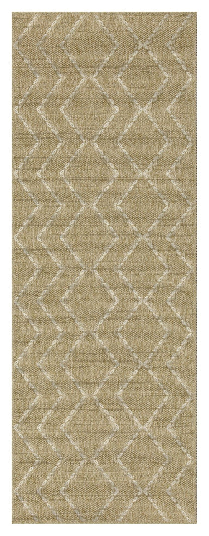 Earth - 5'3" X 7'3" Indoor, Outdoor Area Rug - Jute / White