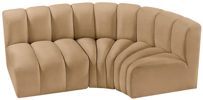 Arc - Velvet 3 Piece Sofa