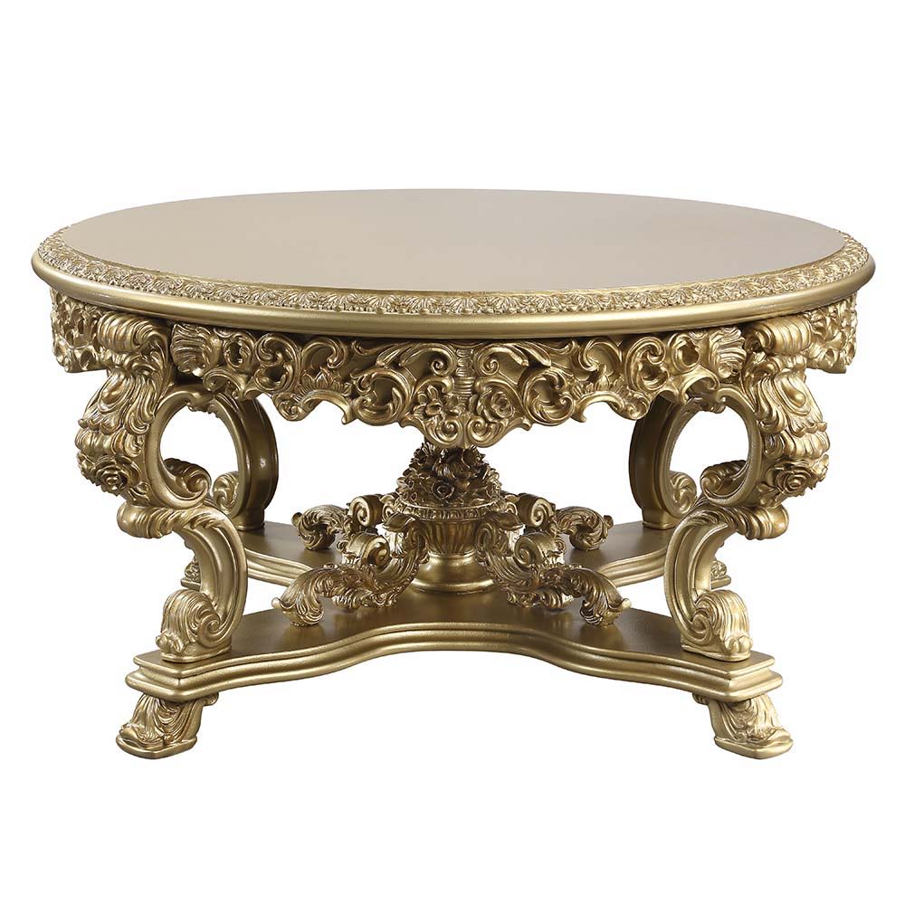 Bernadette - Round Dining Table - Gold