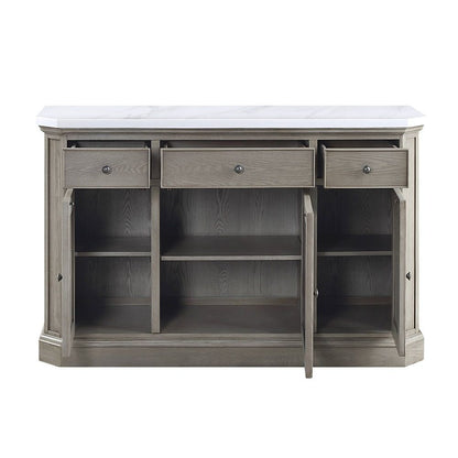 Zumala - Server - Marble Top & Weathered Oak