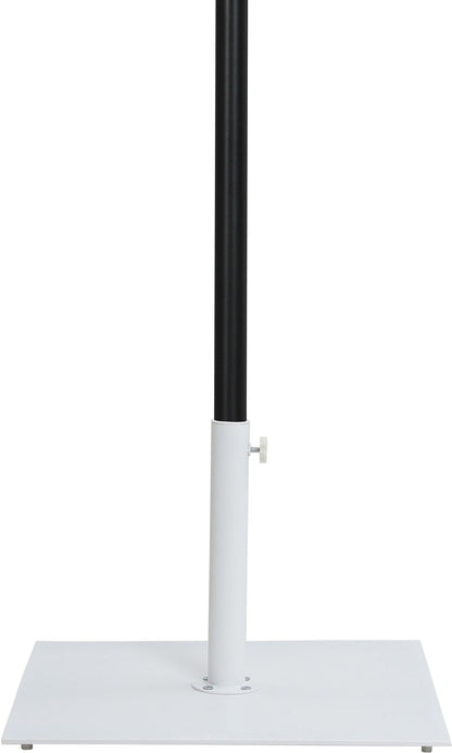 Amalfi - Aluminum Patio Umbrella - White Base / Black Pole