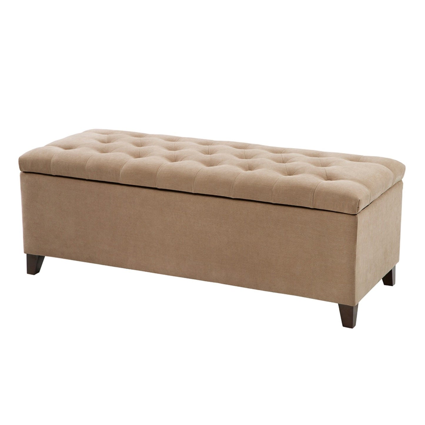 Tufted Top Soft Closer Storage Bench - Sand