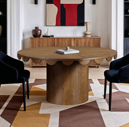 Dahlia - Oak Veneer Dining Table