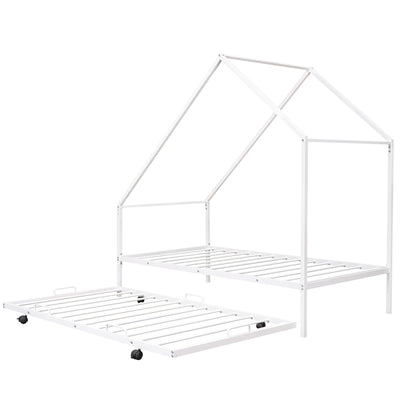 House Bed With Trundle