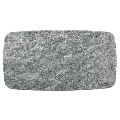 Dillon - Dining Table With Marble Top - Natural / Walnut