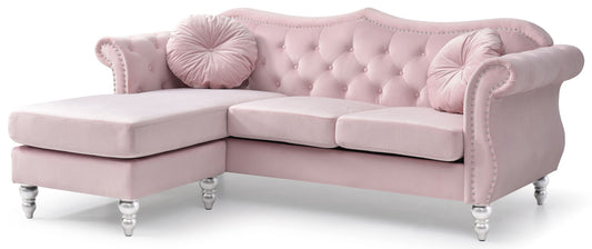 Hollywood - Sofa Chaise - Pink