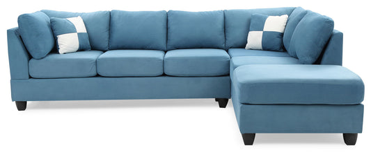 Malone - Sectional - Aqua