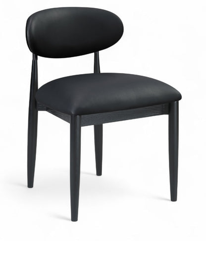 Riccio - Side Chair (Set of 2) - Black Frame