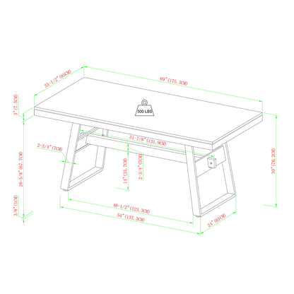 Luminarya - Large Dining Table - Dark Walnut