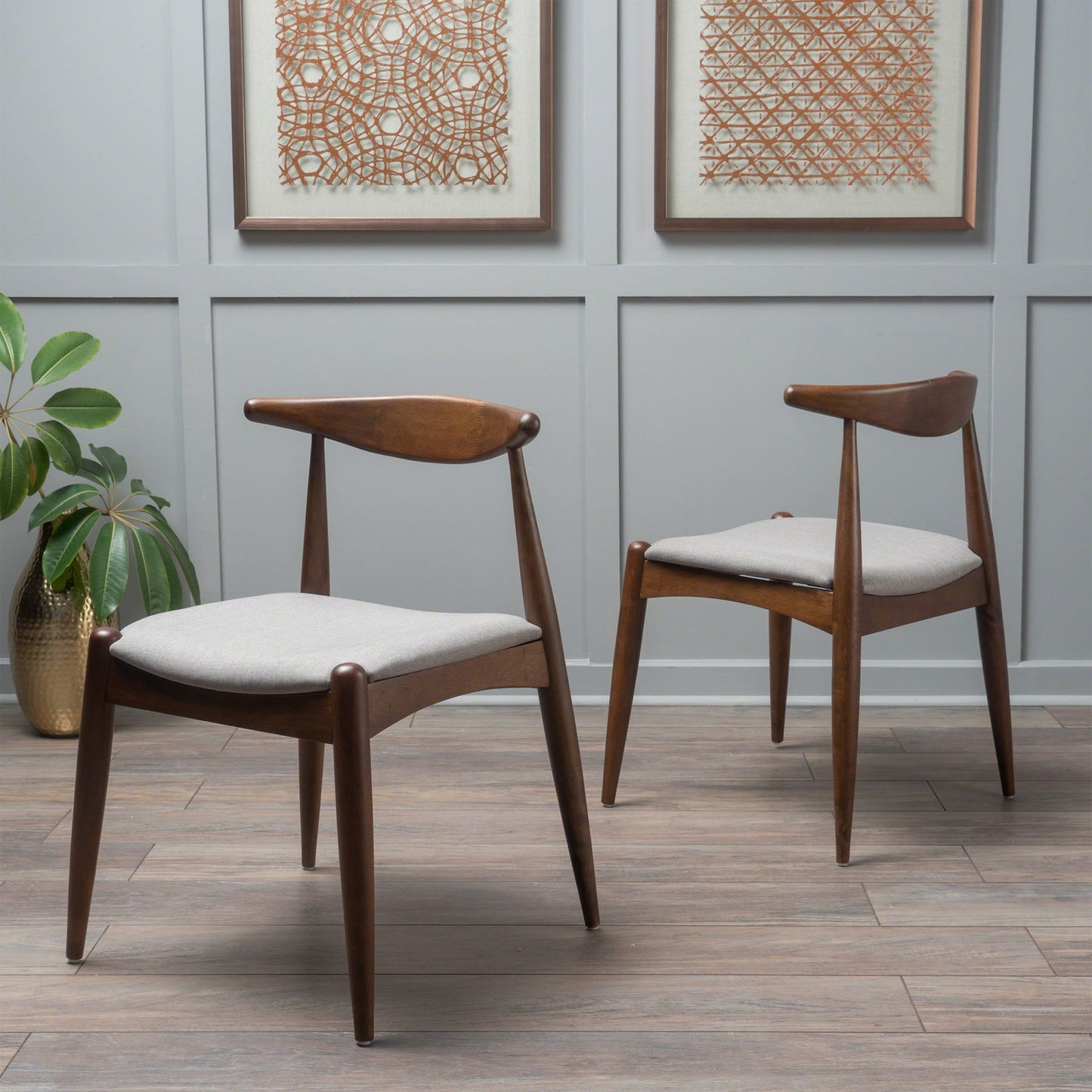 Candescent - Dining Chair With Curved Back (Set of 2)