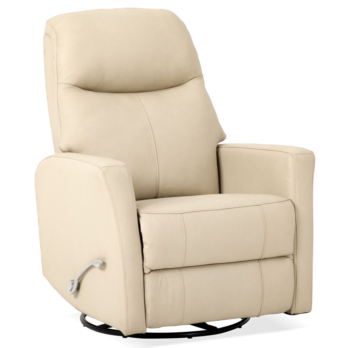Harlow - Swivel Glider Recliner Chair - Ivory