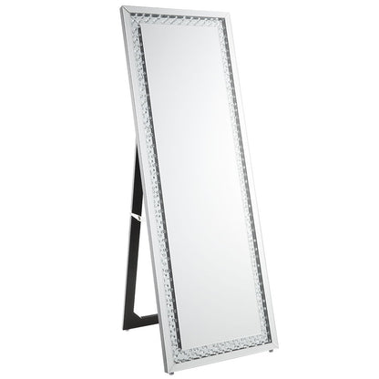 Nysa - Floor Mirror - Mirrored & Faux Crystals
