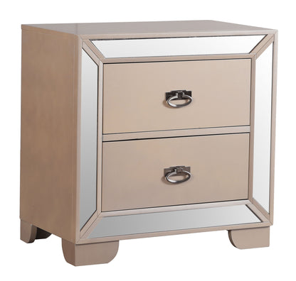 Contemporary Nightstand With Versatility - Pearl
