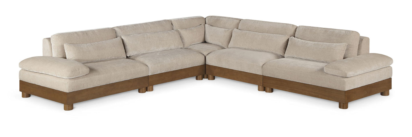Turin - Fabric Upholstered Modular Sectional - Taupe