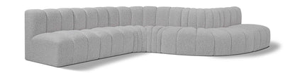 Arc - Boucle Fabric 7 Piece Modular Sofa