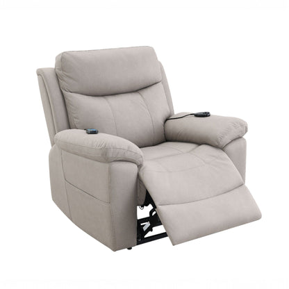 Chriki - Polished Power Motion Recliner With Lift Heating Massage Chair