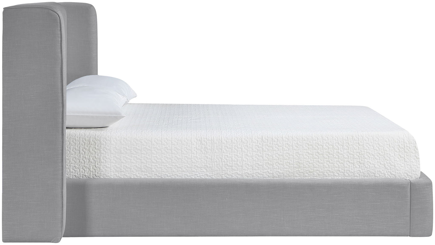 Kendall - Linen Textured Fabric Upholstered Bed