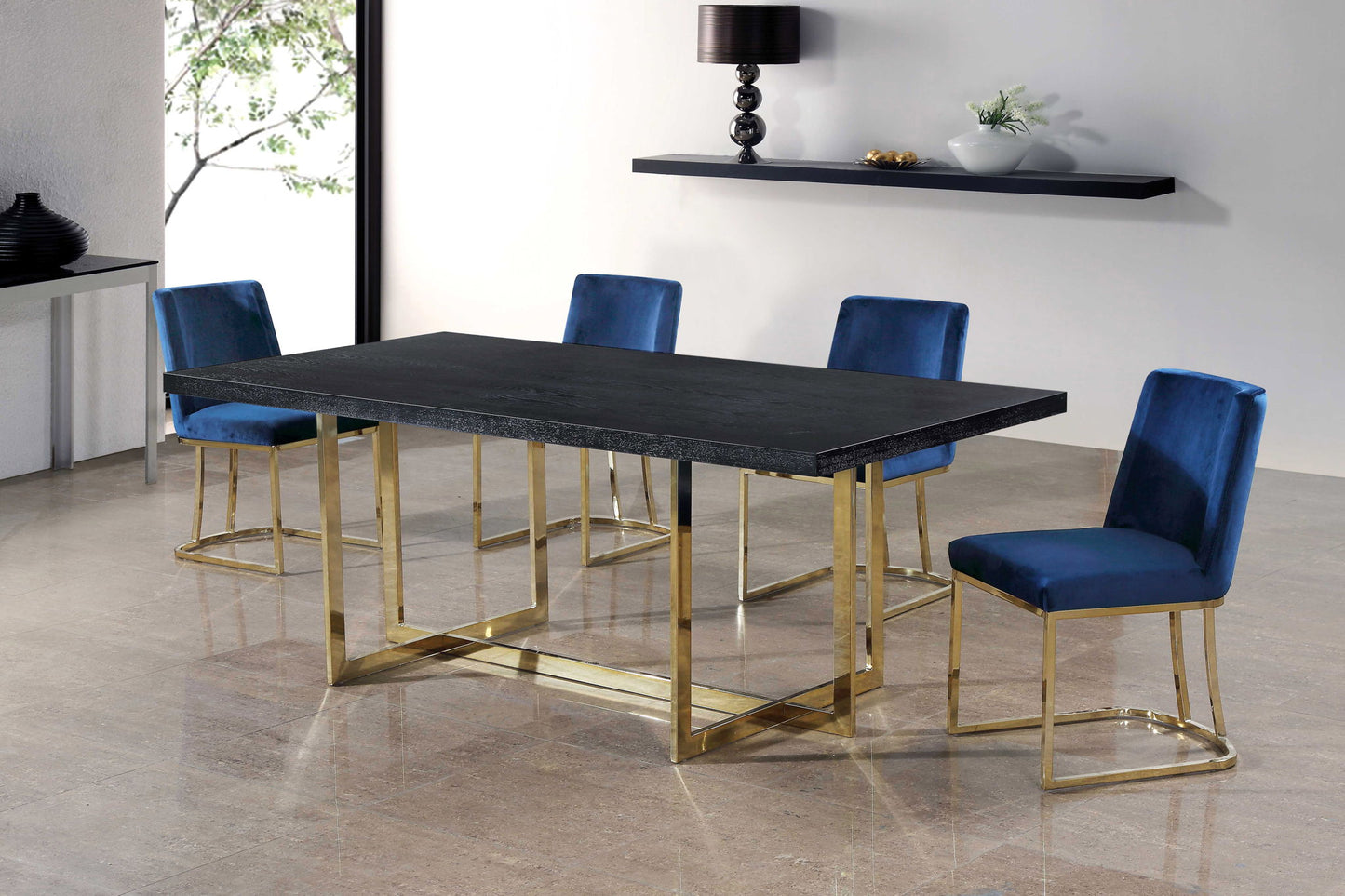 Heidi - Dining Chair with Gold Legs (Set of 2)