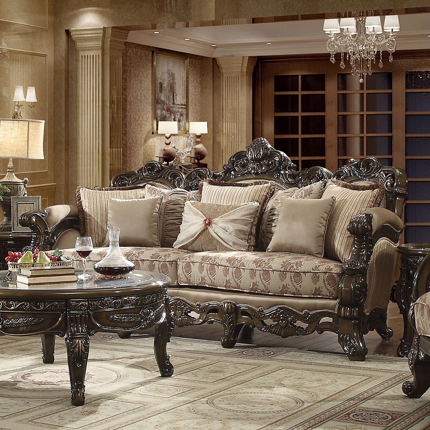 HD-2658 - 3 Piece Sofa Set - Bronze