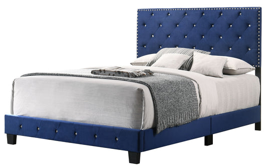 Suffolk - Queen Bed - Navy Blue