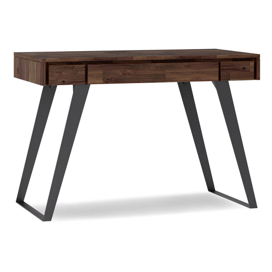 Lowry - Small Desk - Distressed Charcoal Brown