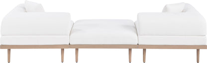 Laguna - 3 Piece 106.5" Outdoor Patio Modular Sofa With Backless Seat