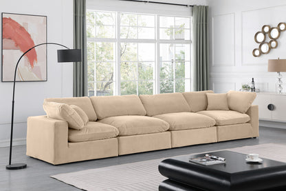 Comfy - Velvet Modular Sofa 4 Seats