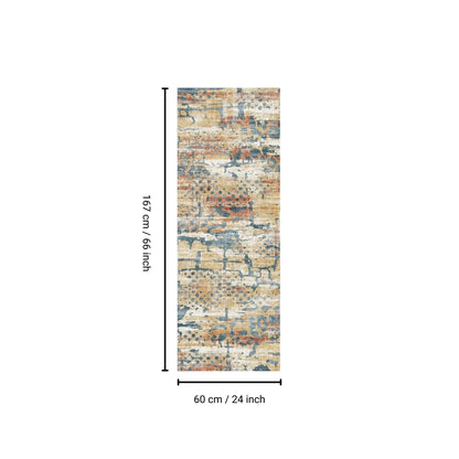 Fenix - 24" X 66" Runner Rug - Ivory / Multi