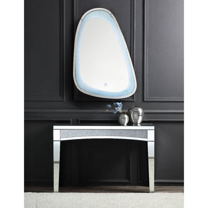 Noralie - 46" Accent Mirror With LED - Mirrored & Faux Diamonds