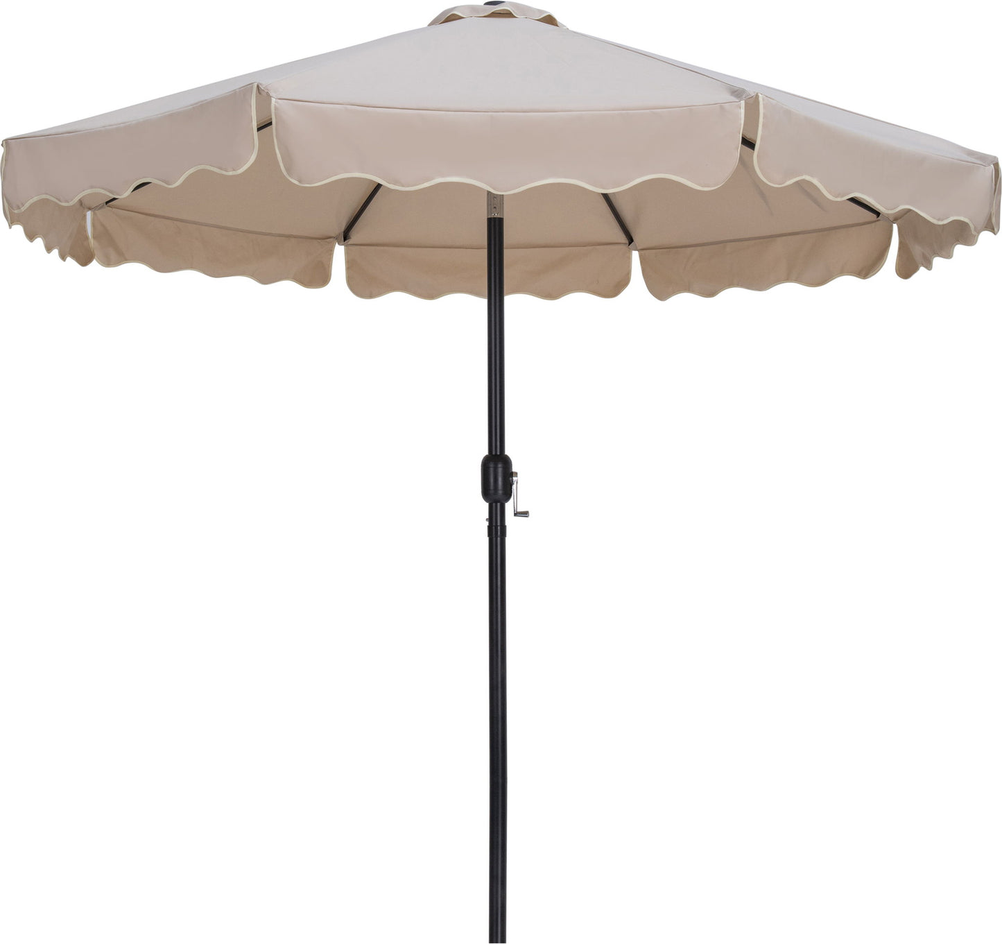 Amalfi - Patio Umbrella - Light Brown Base / Black Pole