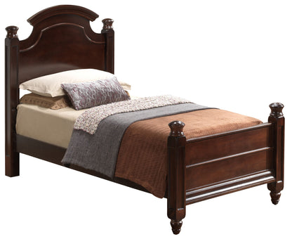 Twin Bed Elegant Traditional - Cappuccino