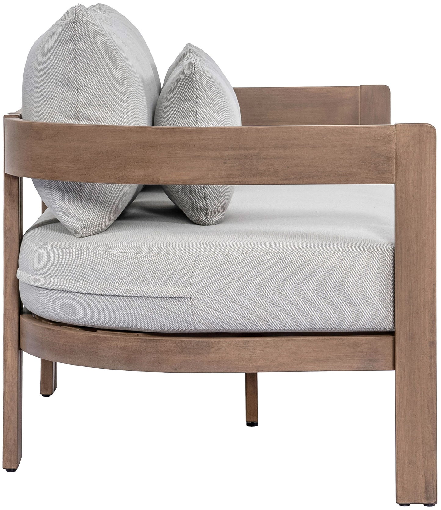 Newport - Water Resistant Fabric 65" Upholstered Outdoor Patio Loveseat