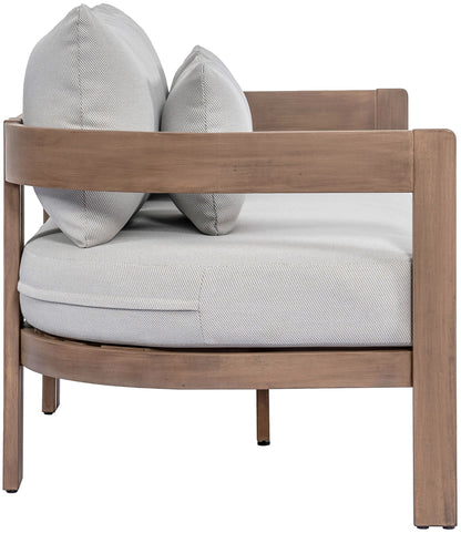 Newport - Water Resistant Fabric 65" Upholstered Outdoor Patio Loveseat