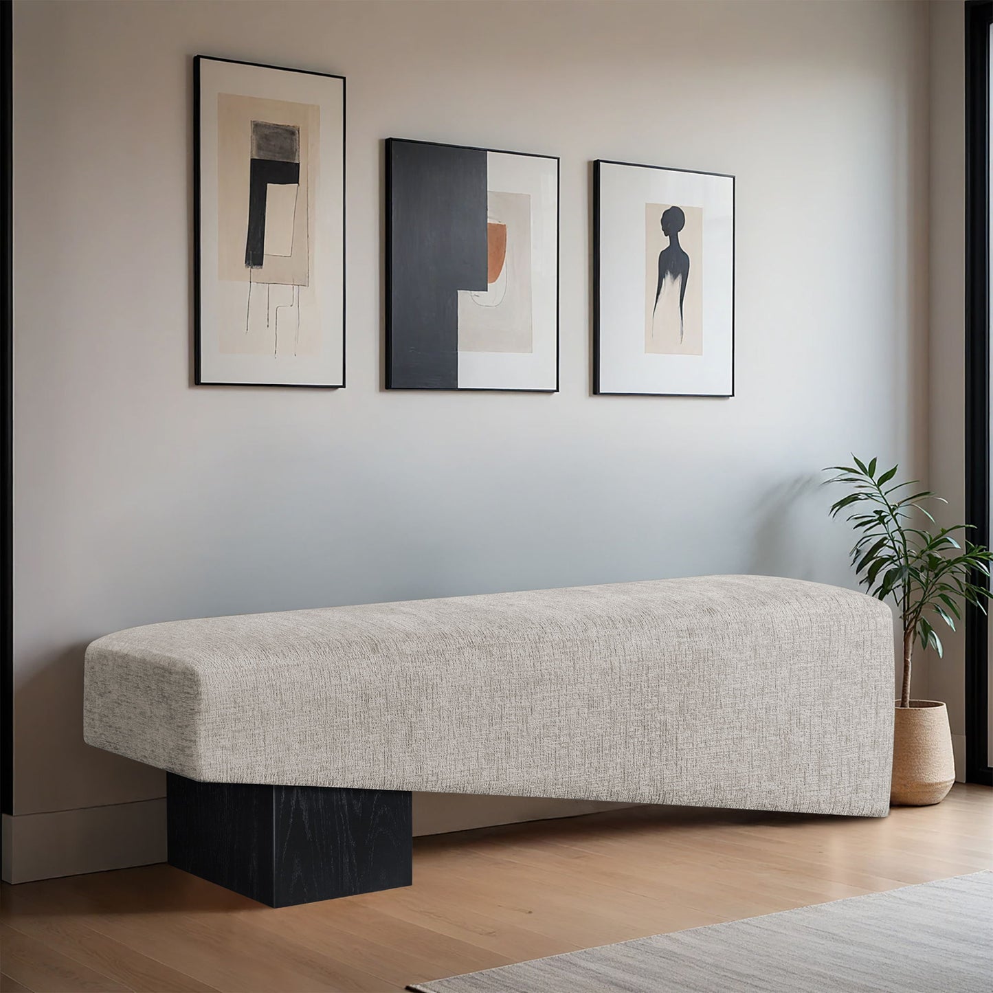 Alora - Bench - Black Base