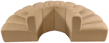 Arc - Velvet 4 Piece Modular Sofa