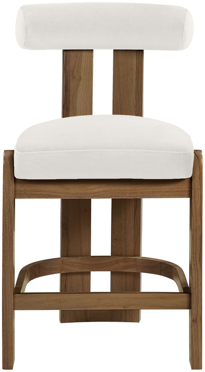Arienzo - Velvet Upholstered Counter Stool (Set of 2)