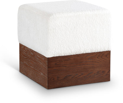 Havre - Ottoman / Stool With Brown Base