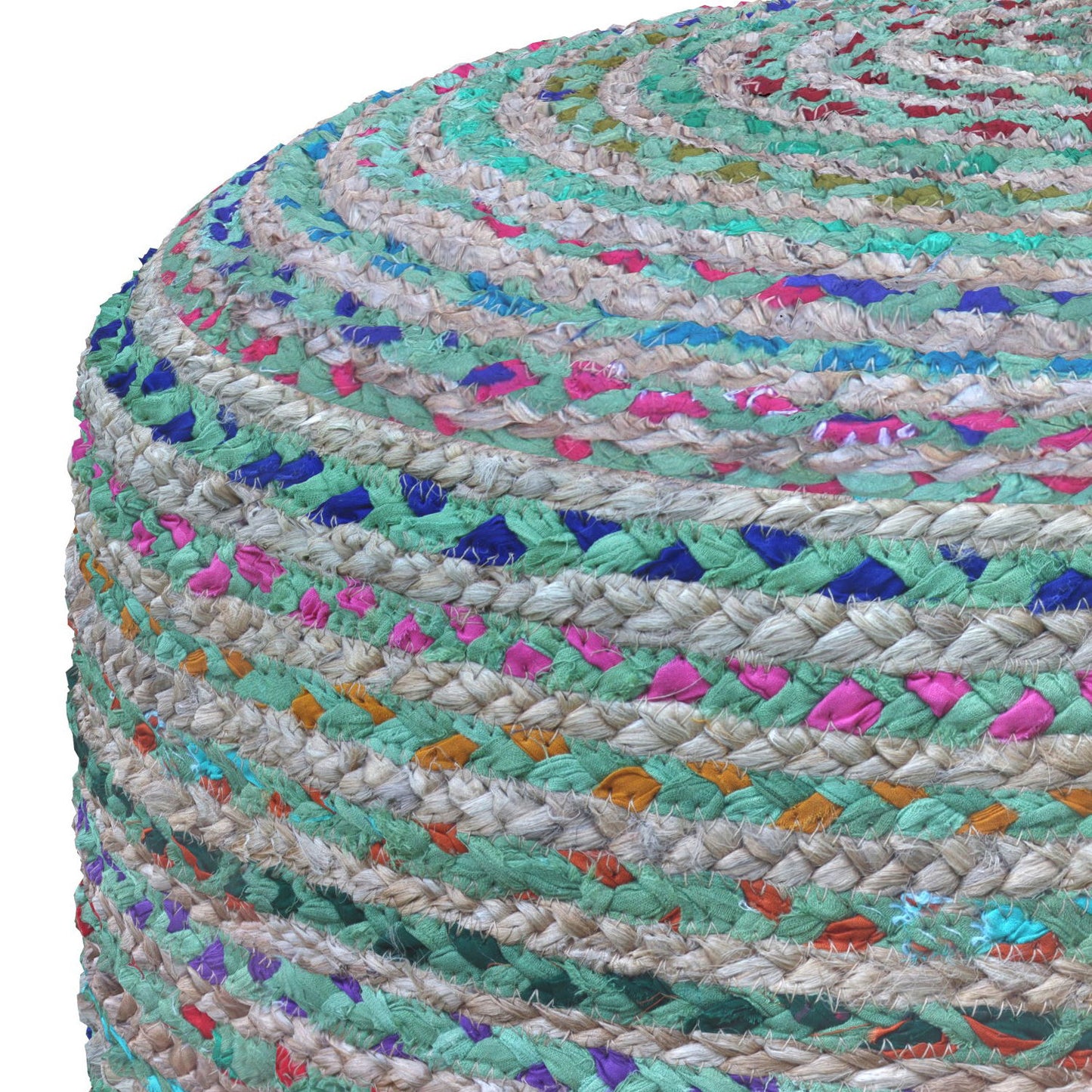 Margo - Handcrafted Round Pouf