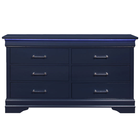 Charlston - Dresser With LED - Blue